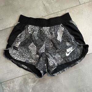 Xs Nike athletic shorts black white